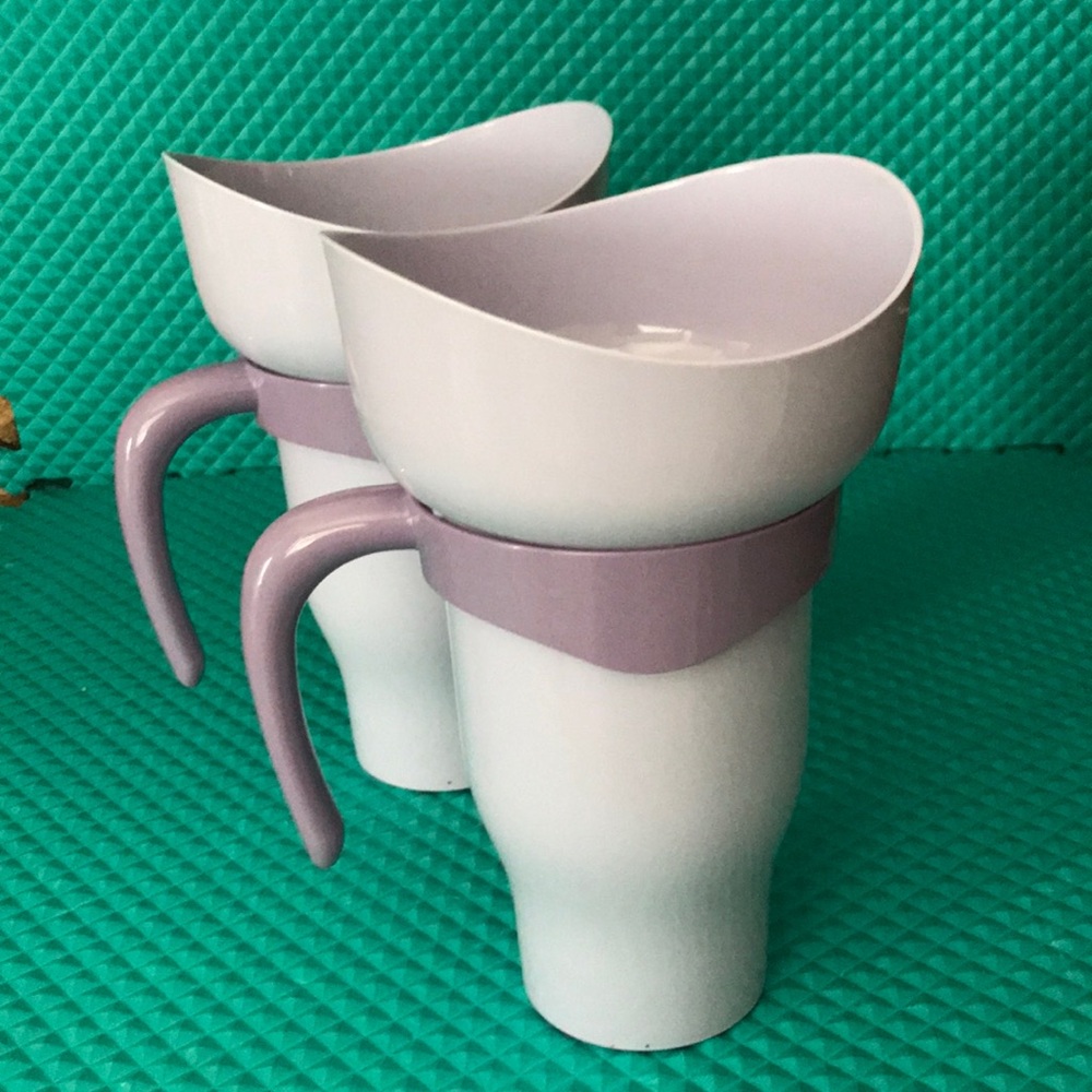 NEW - SNACK TUMBLER | Tumbler Cups with Bowl on Top 2-in-1 | Bundle Of Two